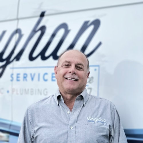 Vaughan Comfort Services employee; Jim F Sales.