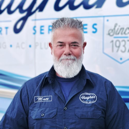 Vaughan Comfort Services employee; Matt N Service.