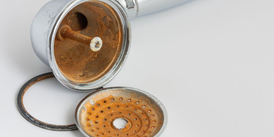 shower head with rust